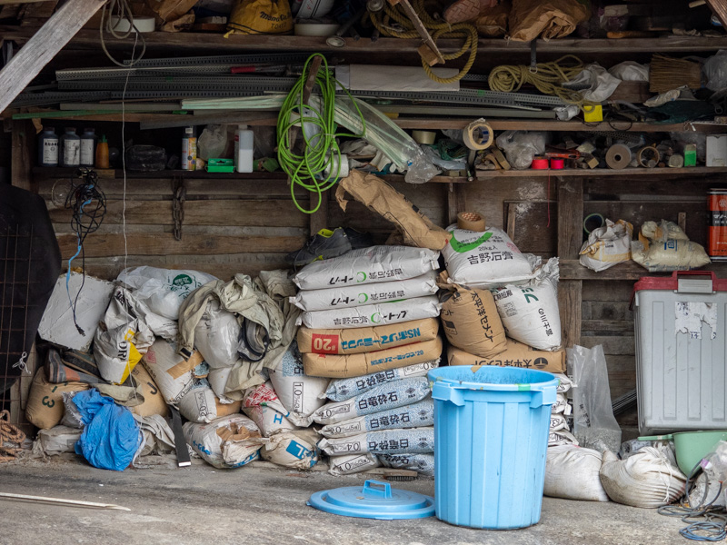 shed full of supplies